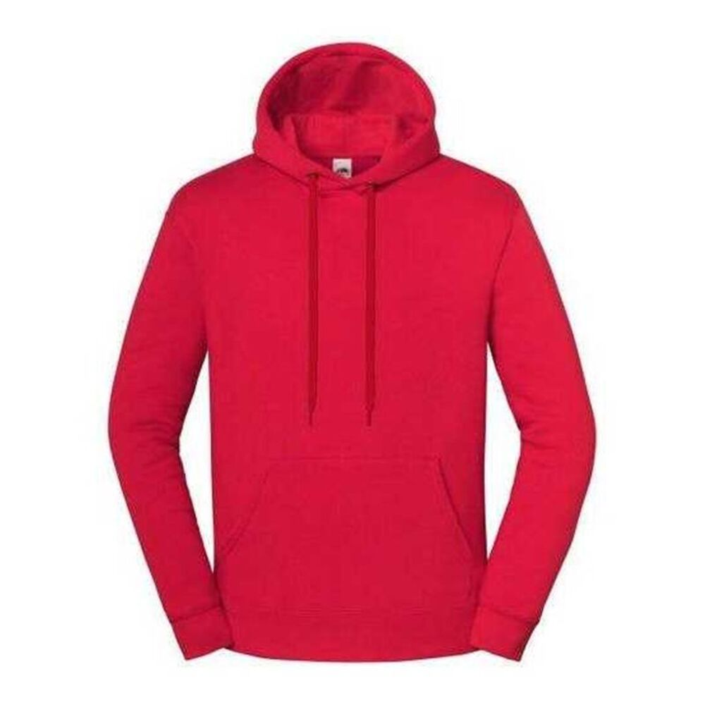 Fruit of the Loom Unisex Adult Iconic Hoodie / Red